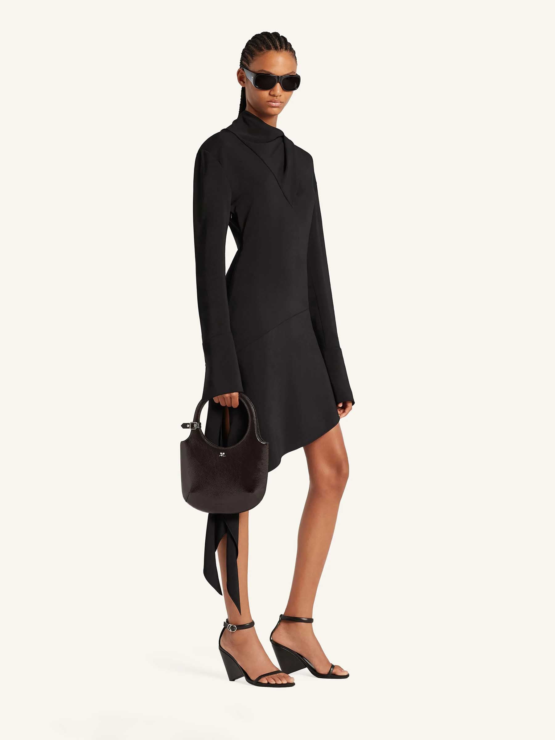 Outlet online Courrèges Mujer Bolso Holy Naplack color Marrón Oscuro sku 811-000010 01 - Foto 2