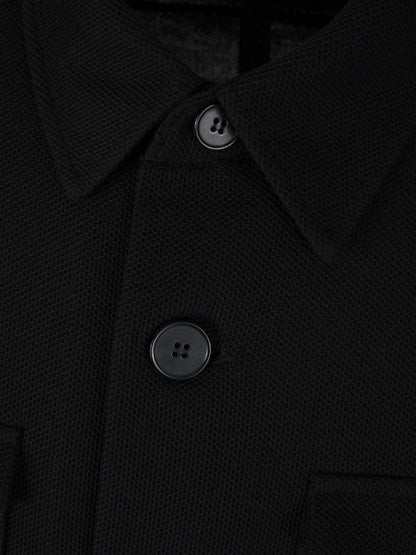 Outlet online Harris Wharf Hombre Sobrecamisa Algodón Bolsillos color Negro sku 512-002160 02 - Foto 3
