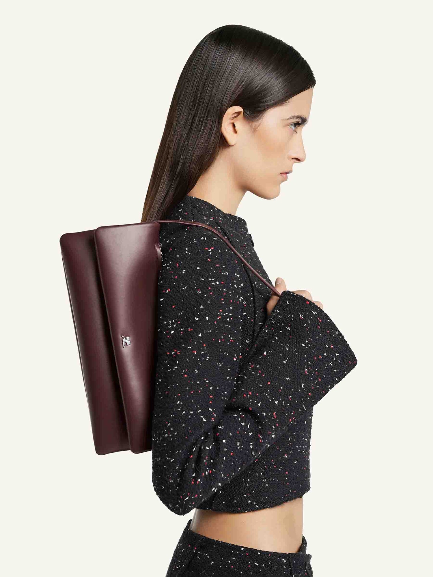 Outlet online Courrèges Mujer Bolso Clutch Piel color Burdeos sku 814-000053 01 - Foto 2