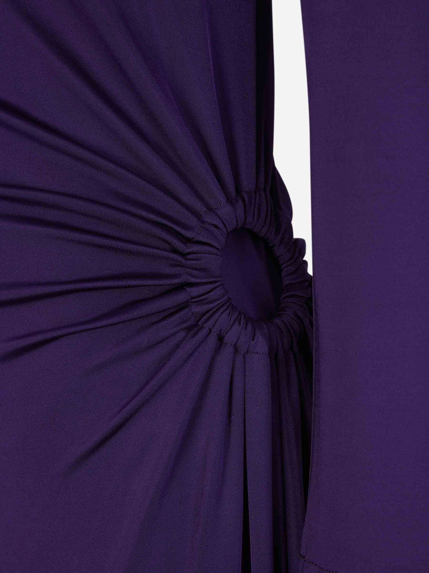 Outlet online Victoria Beckham Mujer Vestido Maxi Fruncido color Púrpura sku 732-001275 01 - Foto 4