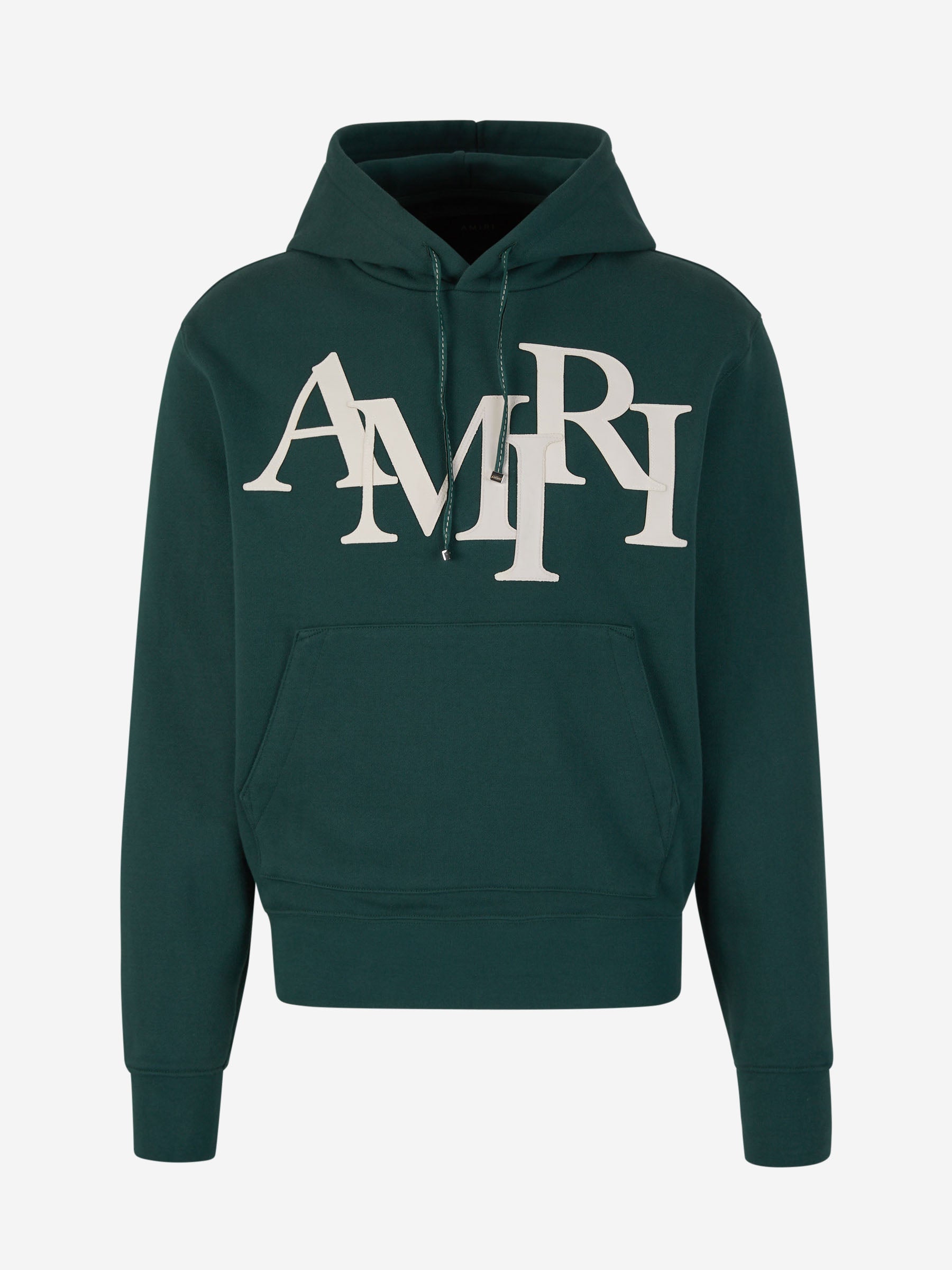 Outlet online Amiri Hombre Sudadera Capucha Algodón color Verde Oscuro sku 545-001537 01 - Foto 1