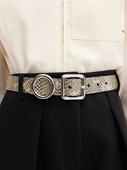 Jacquemus Mujer Barcelona Cinturón Circulo Cuadrado color Serpiente sku 830-000384 01 - Foto 2
