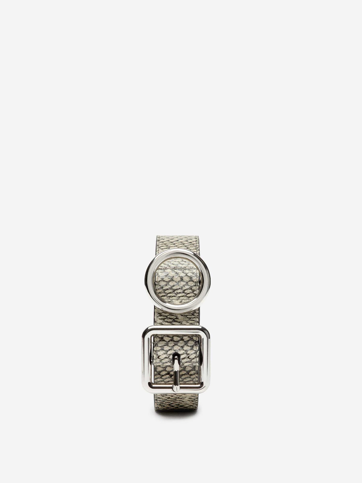 Jacquemus Mujer Barcelona Cinturón Circulo Cuadrado color Serpiente sku 830-000384 01 - Foto 3