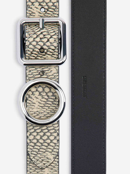 Jacquemus Mujer Barcelona Cinturón Circulo Cuadrado color Serpiente sku 830-000384 01 - Foto 4