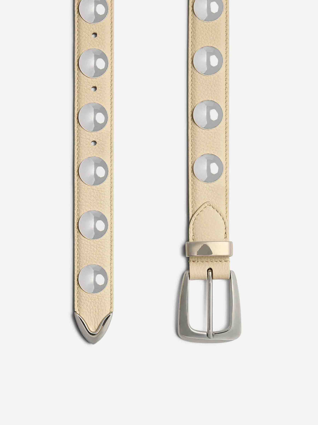 Outlet online Khaite Mujer Cinturón Benny Studs color Marfil sku 830-000392 01 - Foto 2