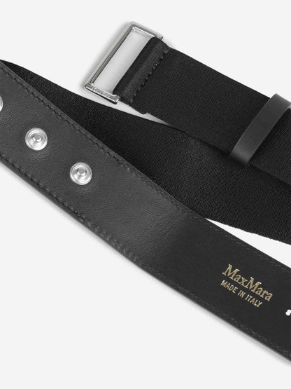 Outlet online Max Mara Mujer Cinturón elásitico color Negro sku 830-000417 01 - Foto 4