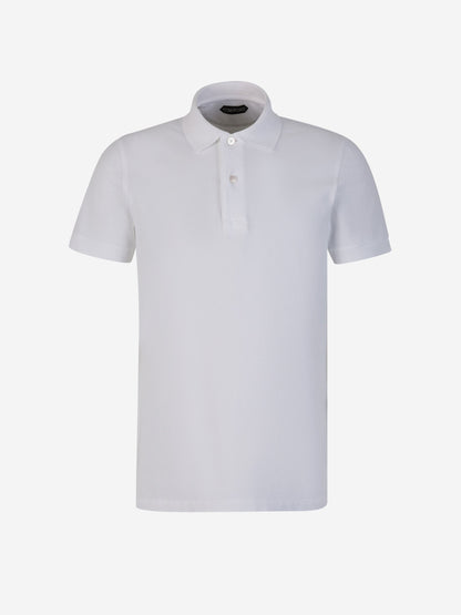 Outlet online Tom Ford Hombre Polo Piqué Algodón color Blanco sku 552-001445 03 - Foto 1