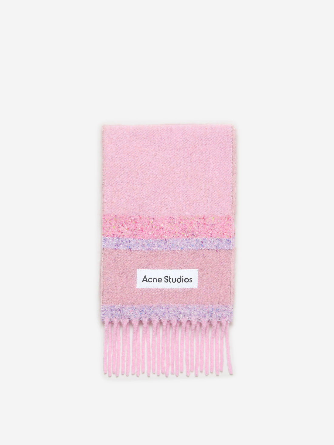 Outlet online Acne Studios Mujer Bufanda Alpaca Motivo Rayas color Rosa sku 840-000772 01 - Foto 1