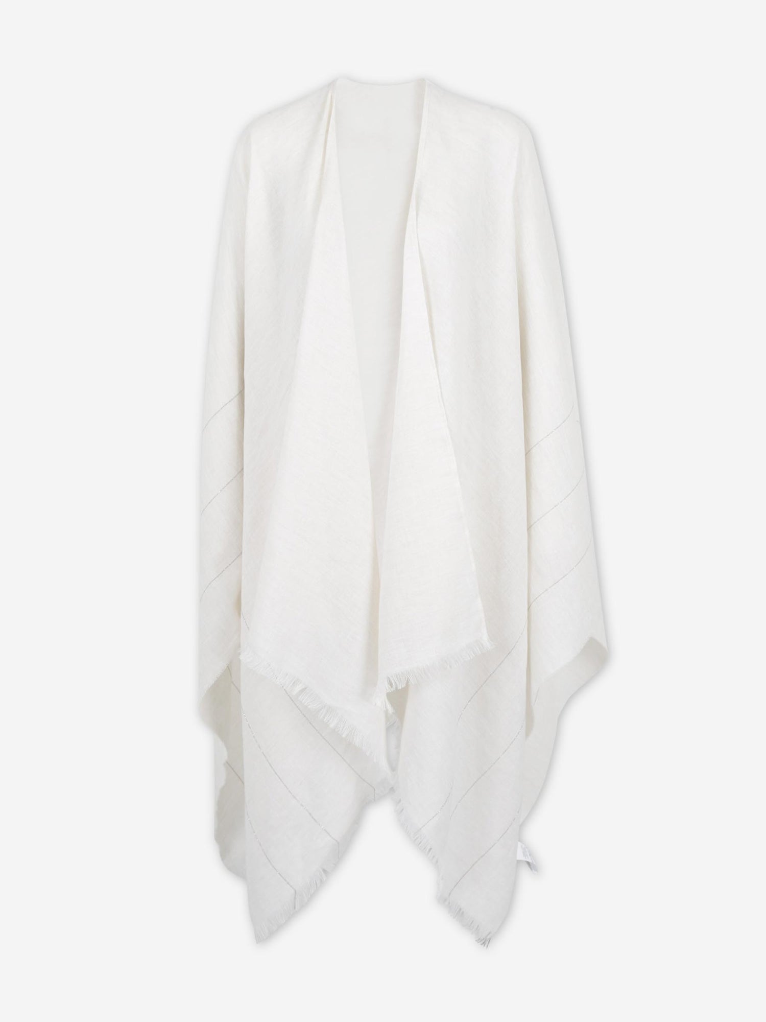 Peserico Mujer Barcelona Poncho Algodón Lino color Crema sku 840-000823 01 - Foto 1
