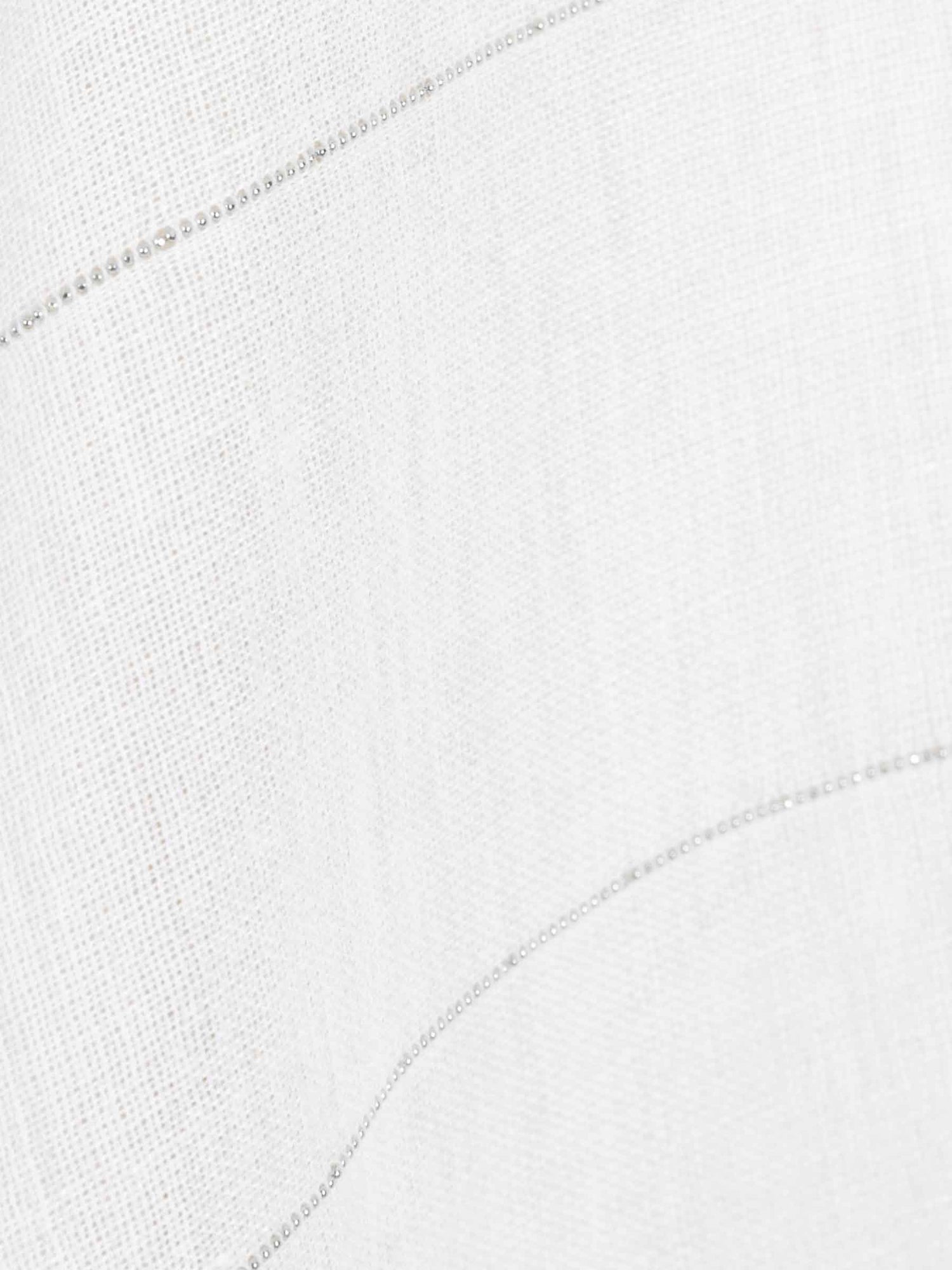 Peserico Mujer Barcelona Poncho Algodón Lino color Crema sku 840-000823 01 - Foto 3
