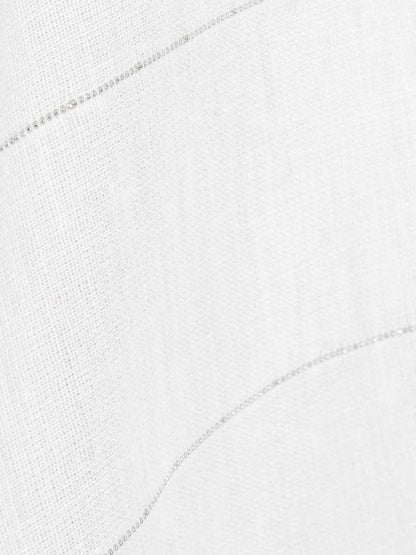 Peserico Mujer Barcelona Poncho Algodón Lino color Crema sku 840-000823 01 - Foto 3