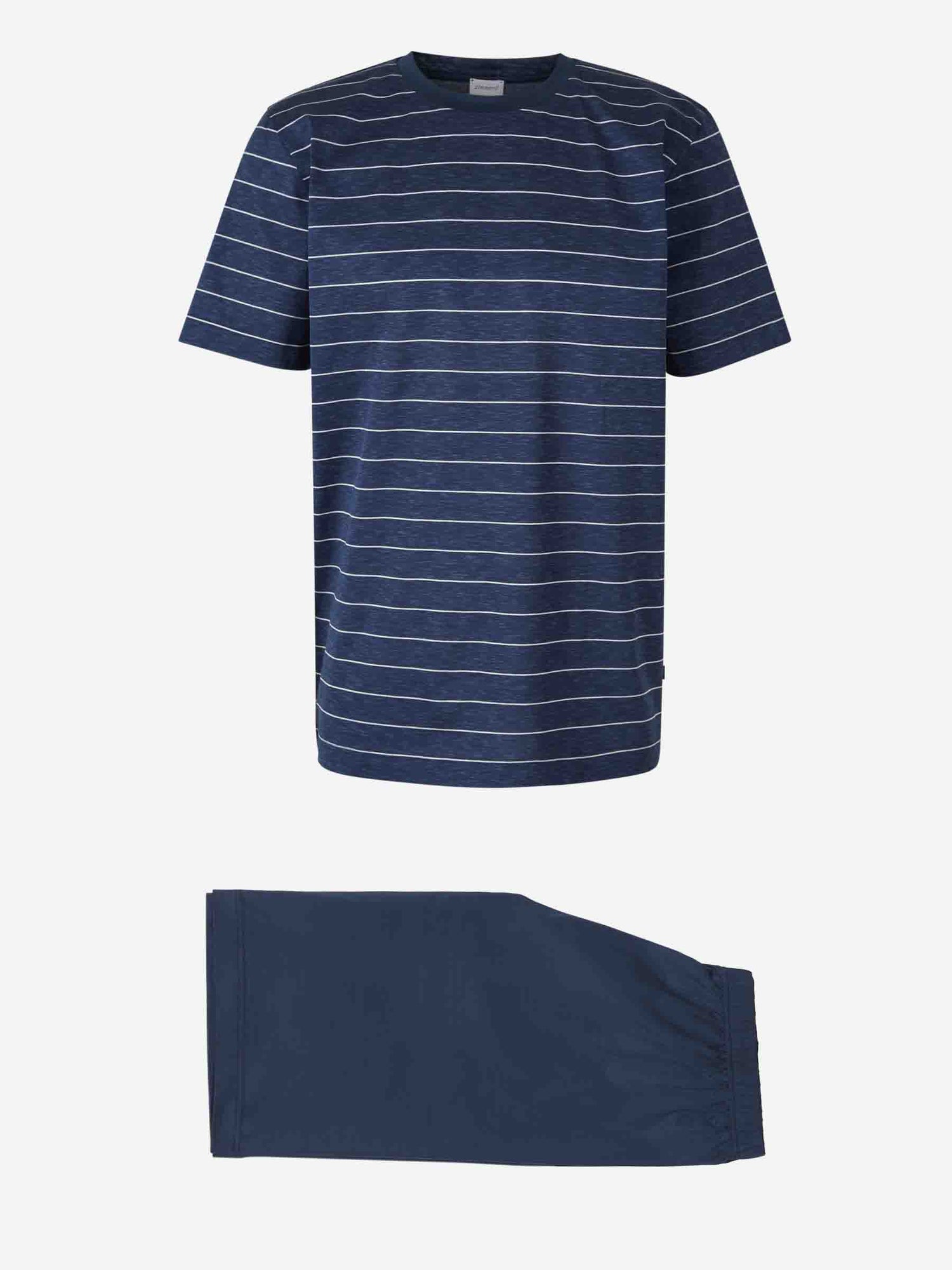Zimmerli Pijama Set Rayas color Azul Cobalto sku 412-000069 01 - Foto 1