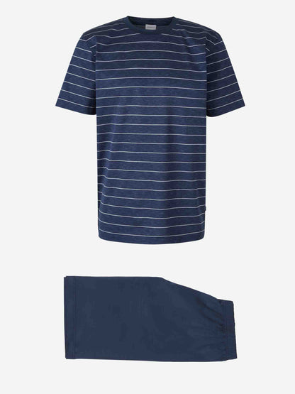 Zimmerli Pijama Set Rayas color Azul Cobalto sku 412-000069 01 - Foto 1