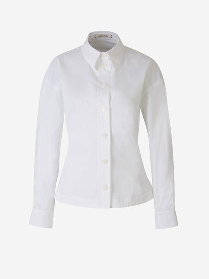 Outlet online Dorothee Schumacher Mujer Blusa Volúmenes Algodón color Blanco sku 701-002062 01 - Foto 2