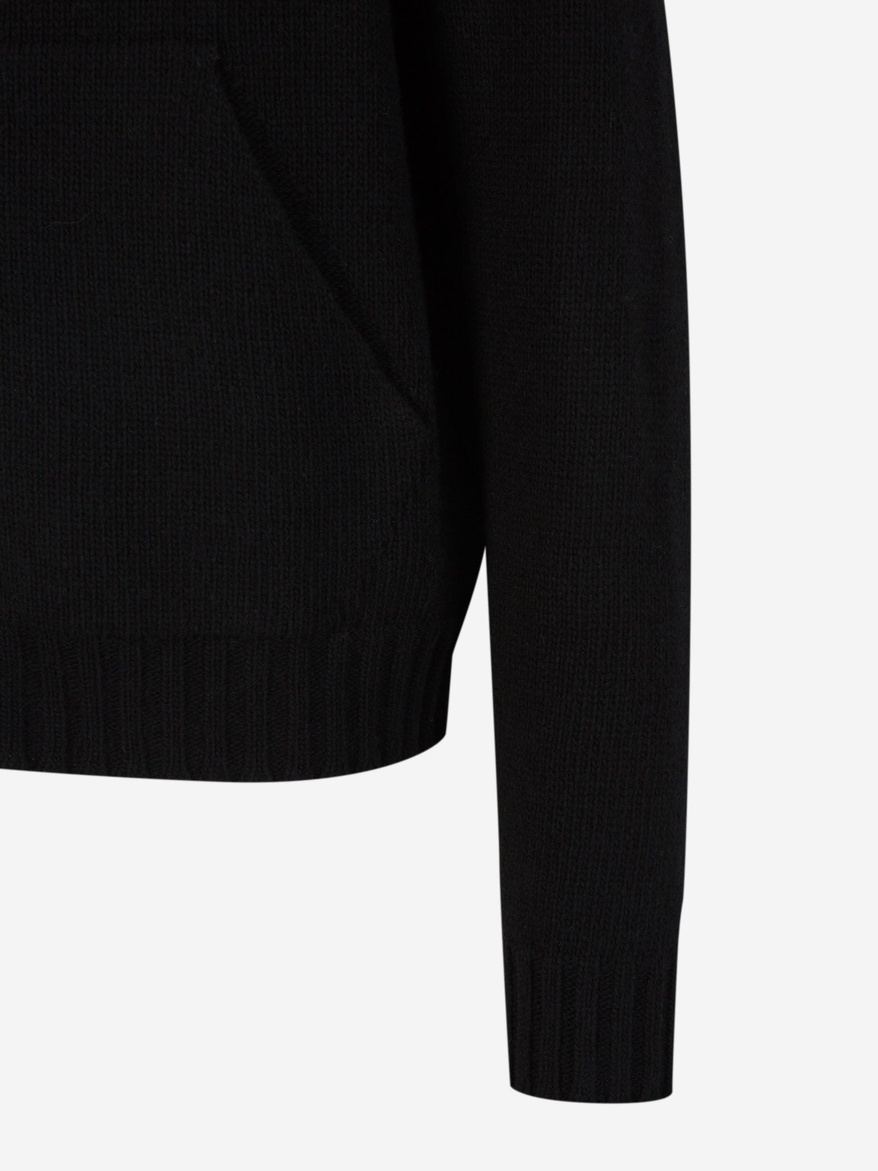 Outlet online Palm Angels Hombre Sudadera Capucha Cremallera Punto color Negro sku 542-002338 01 - Foto 4