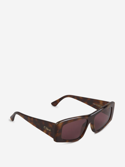 Outlet online Chloé Mujer Gafas de Sol Rectangulares color Negro sku 860-001255 01 - Foto 2