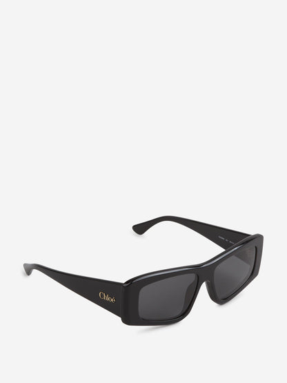 Outlet online Chloé Mujer Gafas de Sol Rectangulares color Carey sku 860-001255 02 - Foto 2