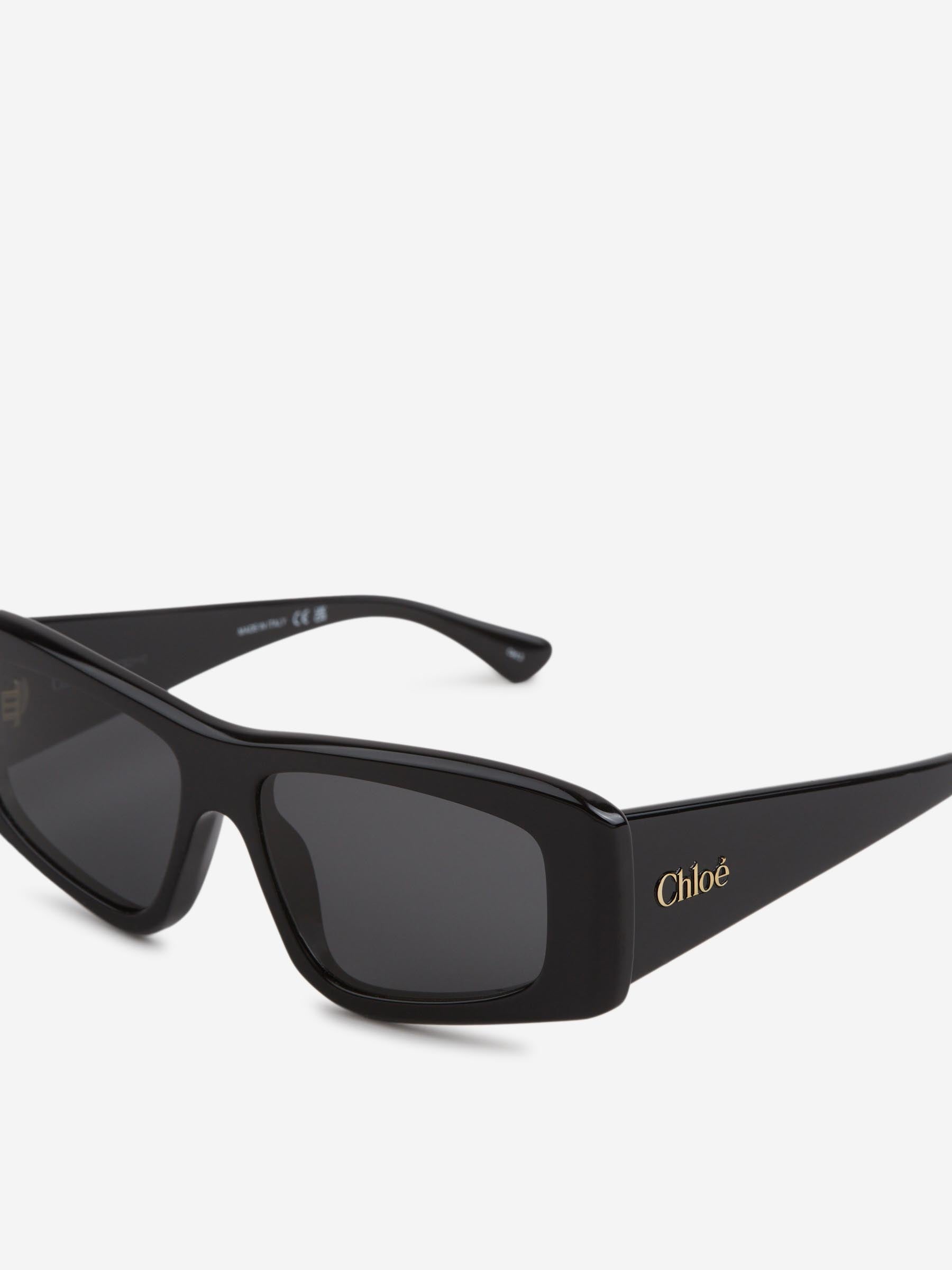 Outlet online Chloé Mujer Gafas de Sol Rectangulares color Carey sku 860-001255 02 - Foto 4