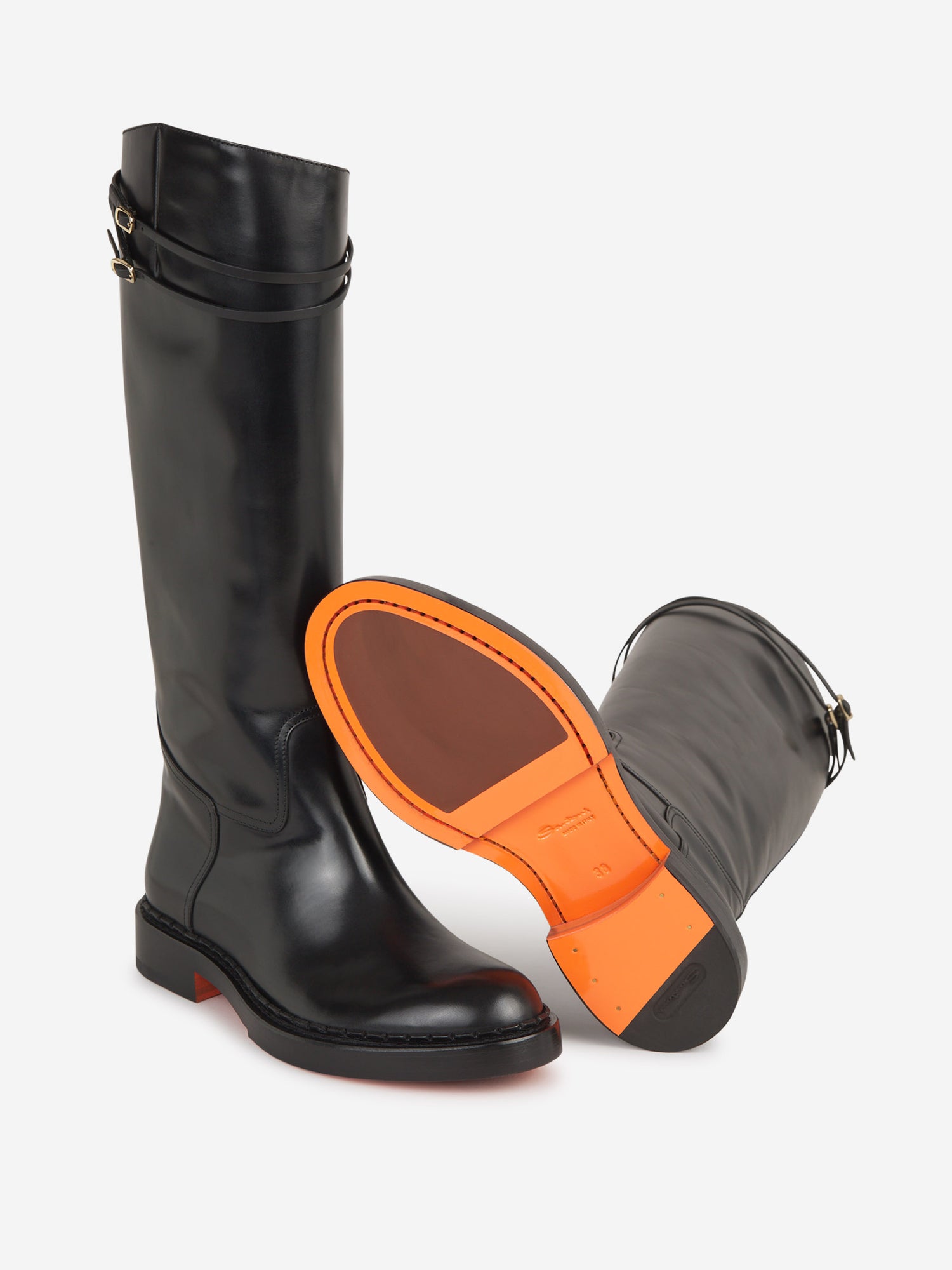 Santoni Botas Piel color Negro sku 805-000664 01 - Foto 4