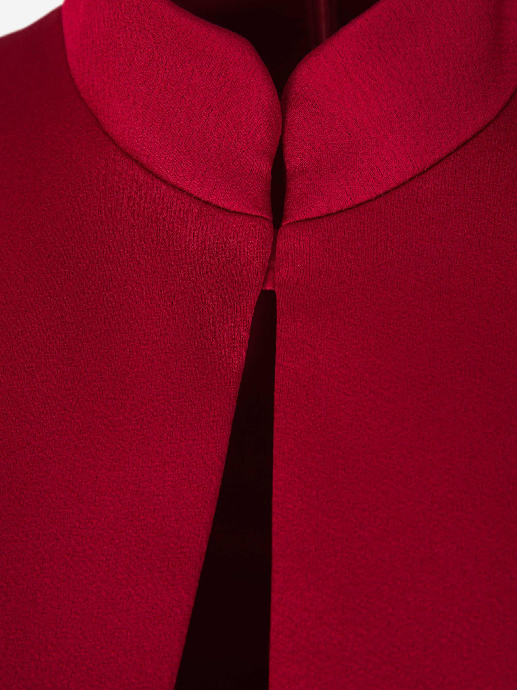 Outlet online Rasario Mujer Vestido Midi Satén color Rojo sku 732-001369 01 - Foto 4