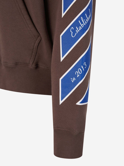 Outlet online Off-White Hombre Sudadera Estampada Capucha color Marrón sku 545-001501 01 - Foto 7