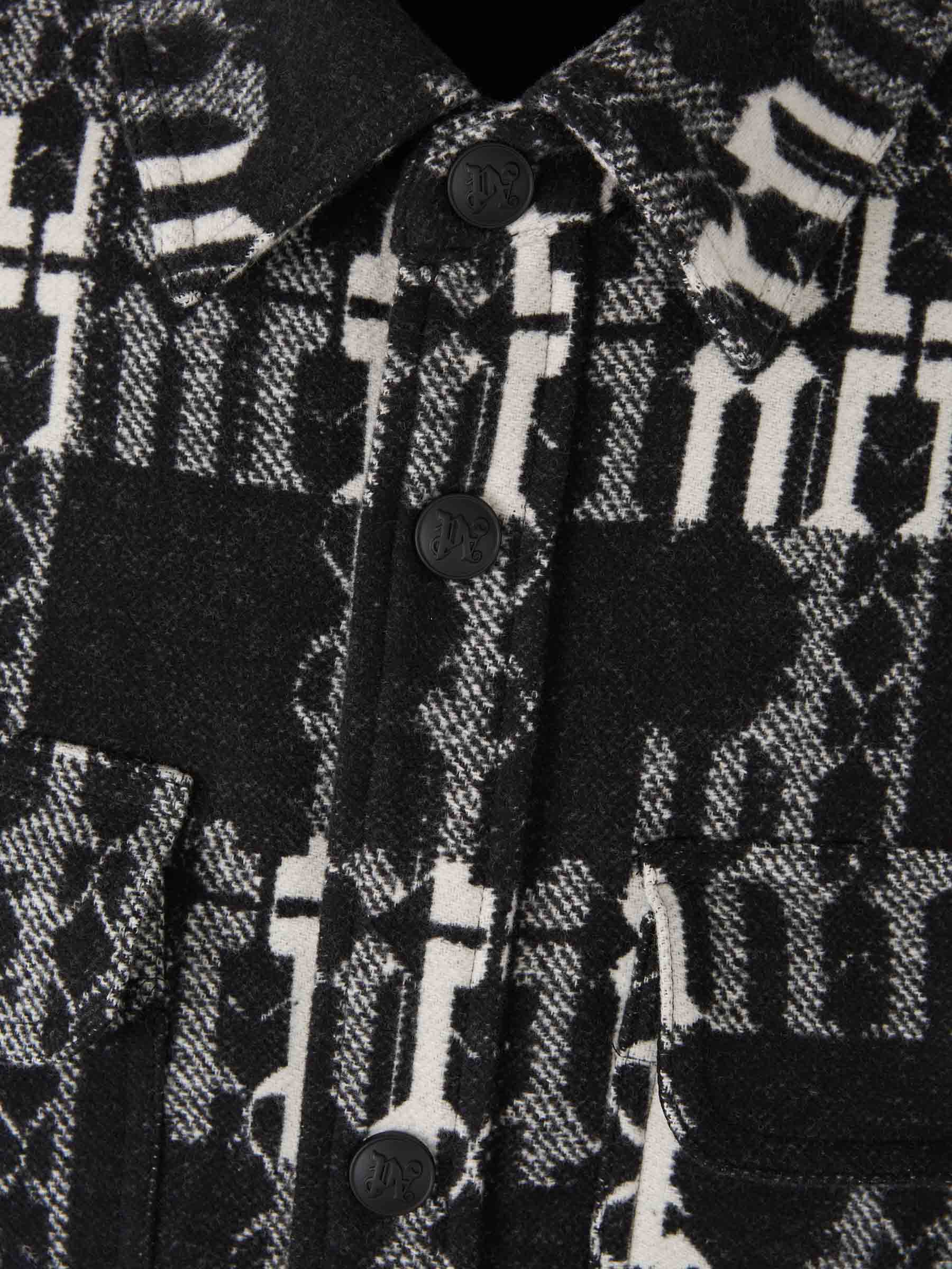 Outlet online Palm Angels Hombre Cazadora Monograma Jacquard color Negro sku 512-002303 01 - Foto 3