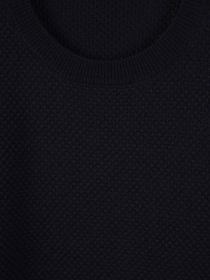 Zanone Jersey Punto Lana color Azul Noche sku 542-002296 02 - Foto 3