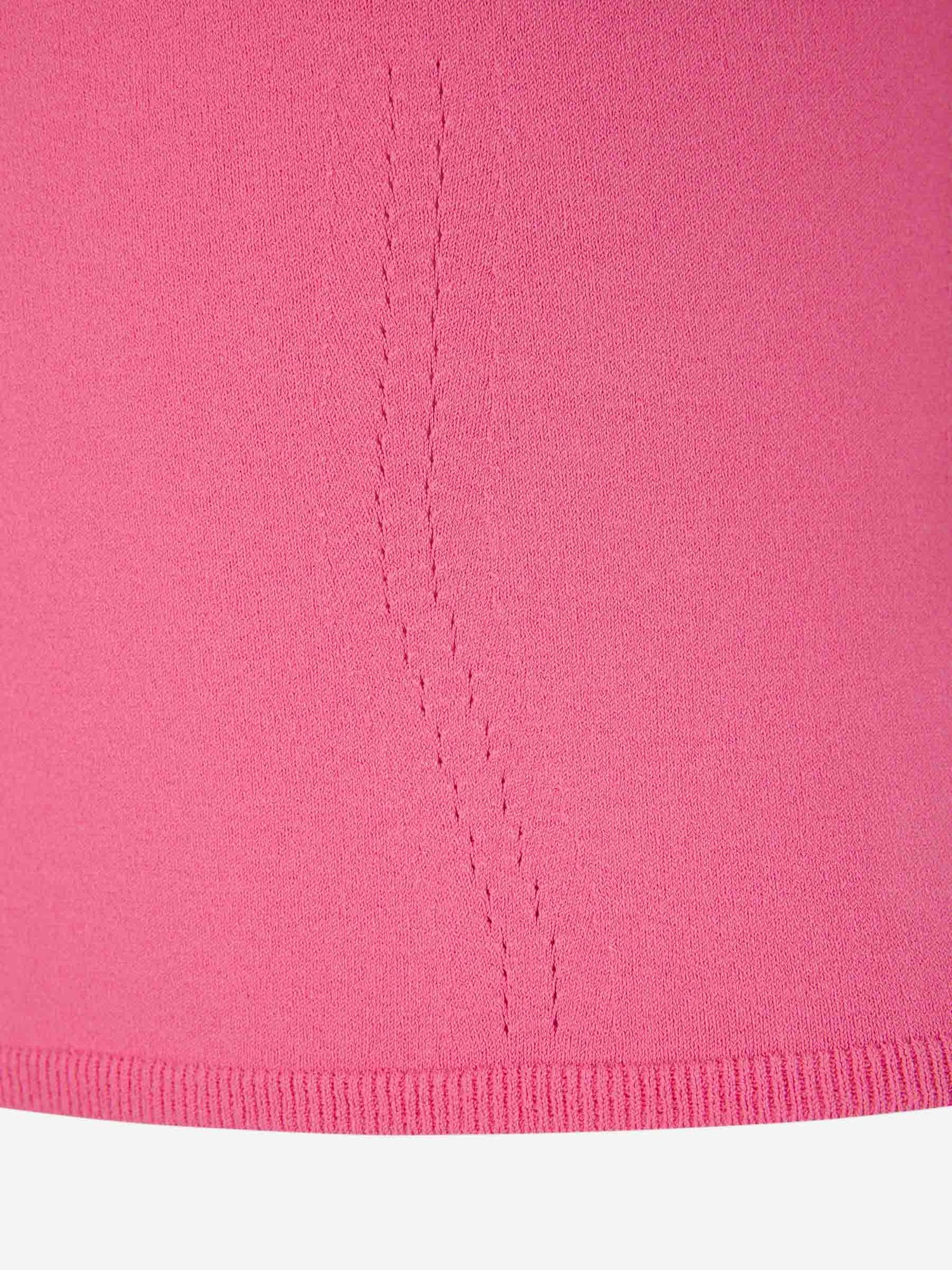 Outlet online McQueen Mujer Top Punto Canalé color Rosa sku 703-002124 01 - Foto 4