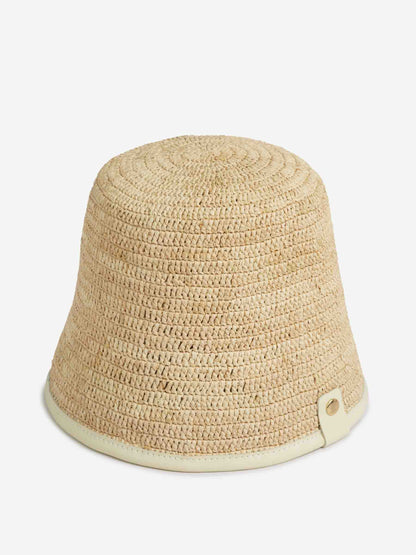 Outlet online Jacquemus Mujer Sombrero Pescador Soli color Marfil sku 899-001972 01 - Foto 3