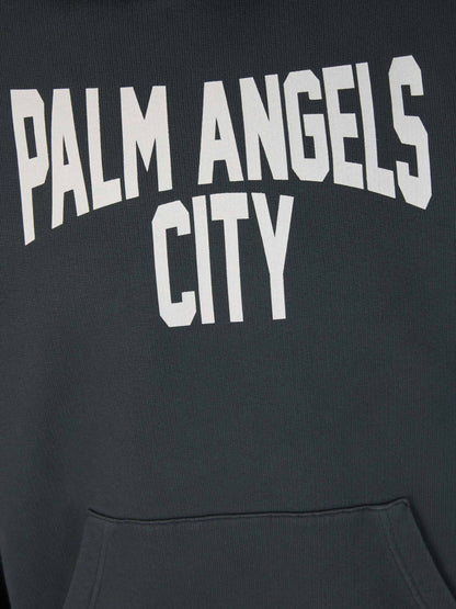 Outlet online Palm Angels Hombre Sudadera Capucha City color Gris Antracita sku 545-001543 01 - Foto 4