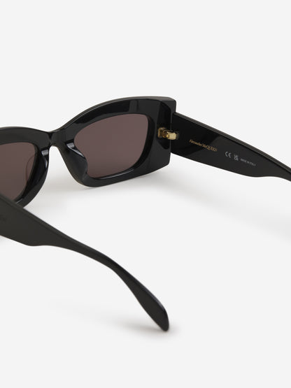 Alexander McQueen Gafas De Sol Rectangulares color Negro sku 860-000877 01 - Foto 4