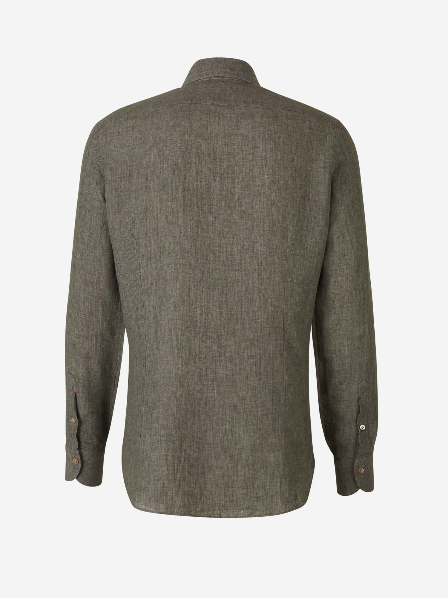 Outlet online Santa Eulalia Hombre Camisa Fluida Lino color Verde Militar sku 531-006248 02 - Foto 2