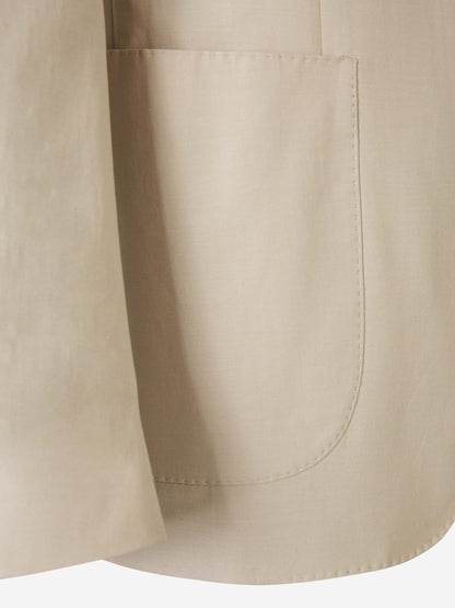 Outlet online Lardini Hombre Traje Liso Algodón color Crema sku 312-002788 01 - Foto 4