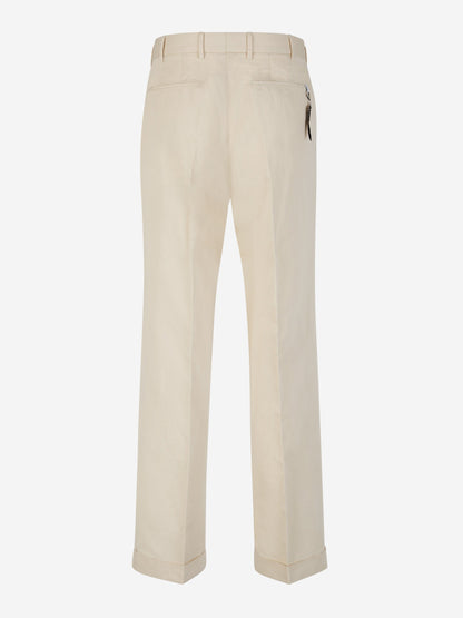 Outlet online PT Torino Hombre Pantalones Formales Algodón color Beis sku 521-003044 02 - Foto 2