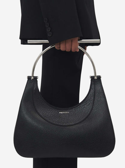 Outlet online McQueen Mujer Bolso Hombro Cross-Bar color Negro sku 810-007797 00 - Foto 2