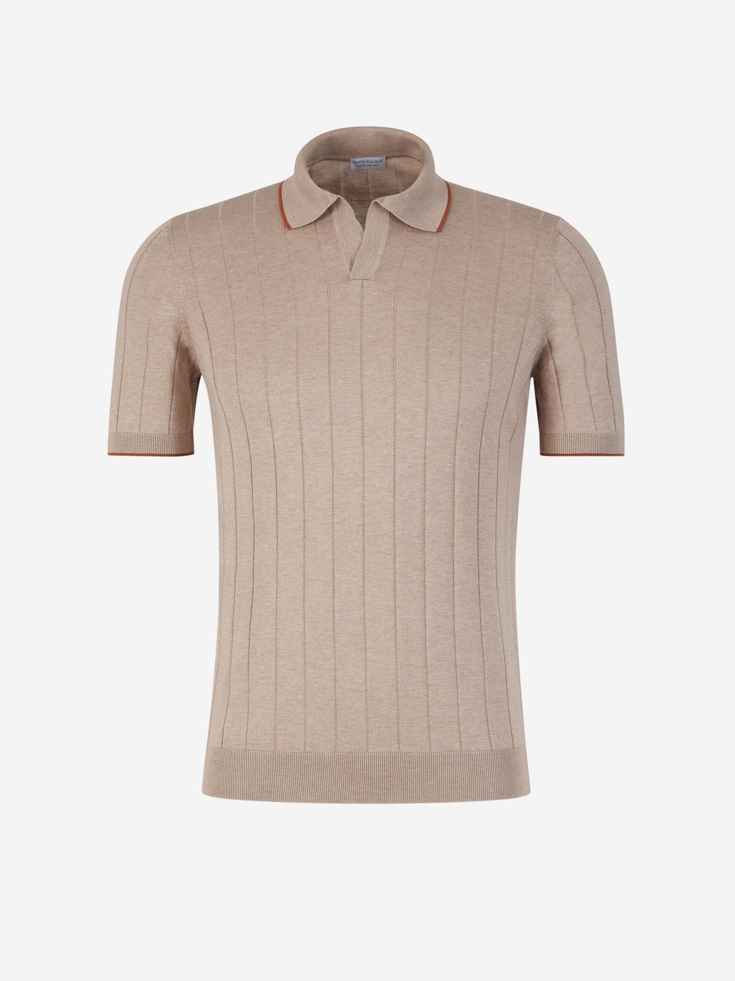 Outlet online Santa Eulalia Hombre Polo Punto Seda color Beis sku 552-001493 01 - Foto 1
