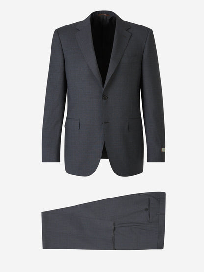 Outlet online Canali Hombre Traje Clásico Lana color Azul Noche sku 312-002807 01 - Foto 1