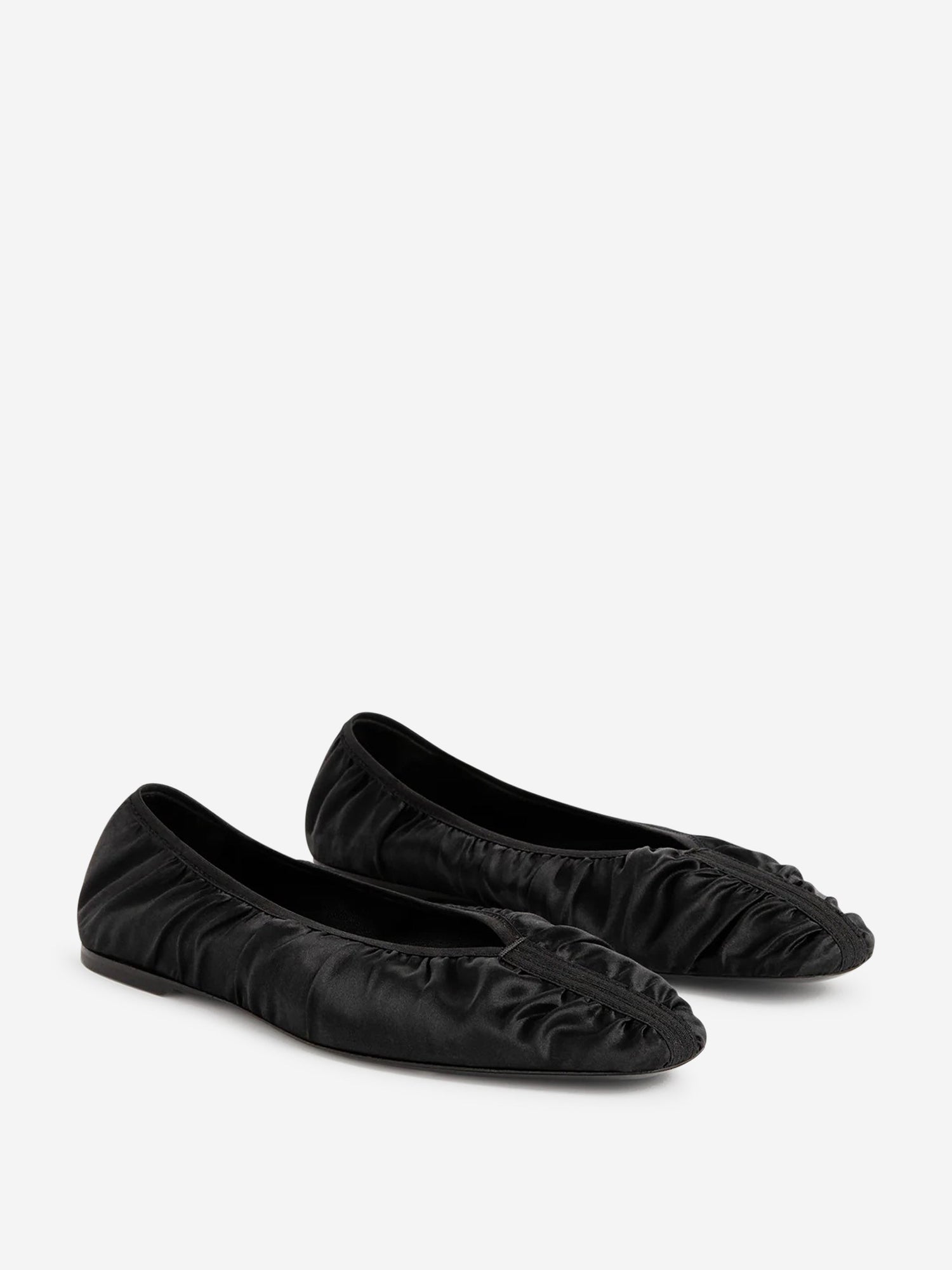 Outlet online TOTEME Mujer Bailarinas The Gathered color Negro sku 800-005349 01 - Foto 5