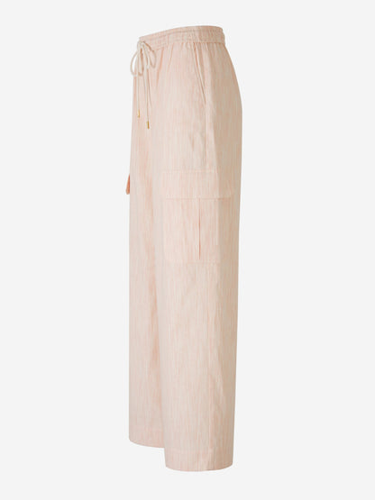 Outlet online Zimmermann Mujer Pantalones Tranquility Stripe color Rosa sku 761-003506 01 - Foto 3