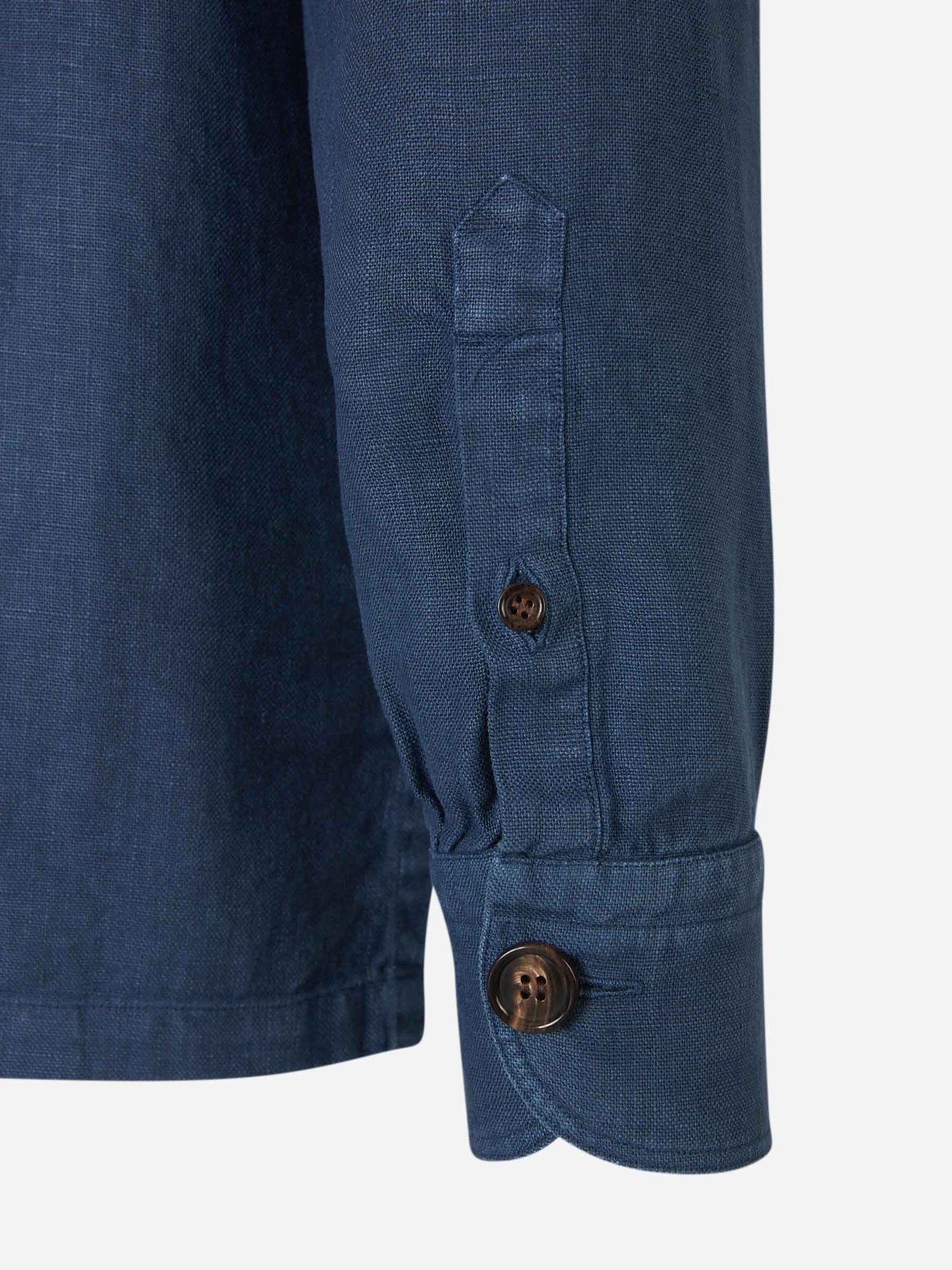 Outlet online Vincenzo di Ruggiero Hombre Cazadora Lino color Azul sku 512-002164 02 - Foto 6