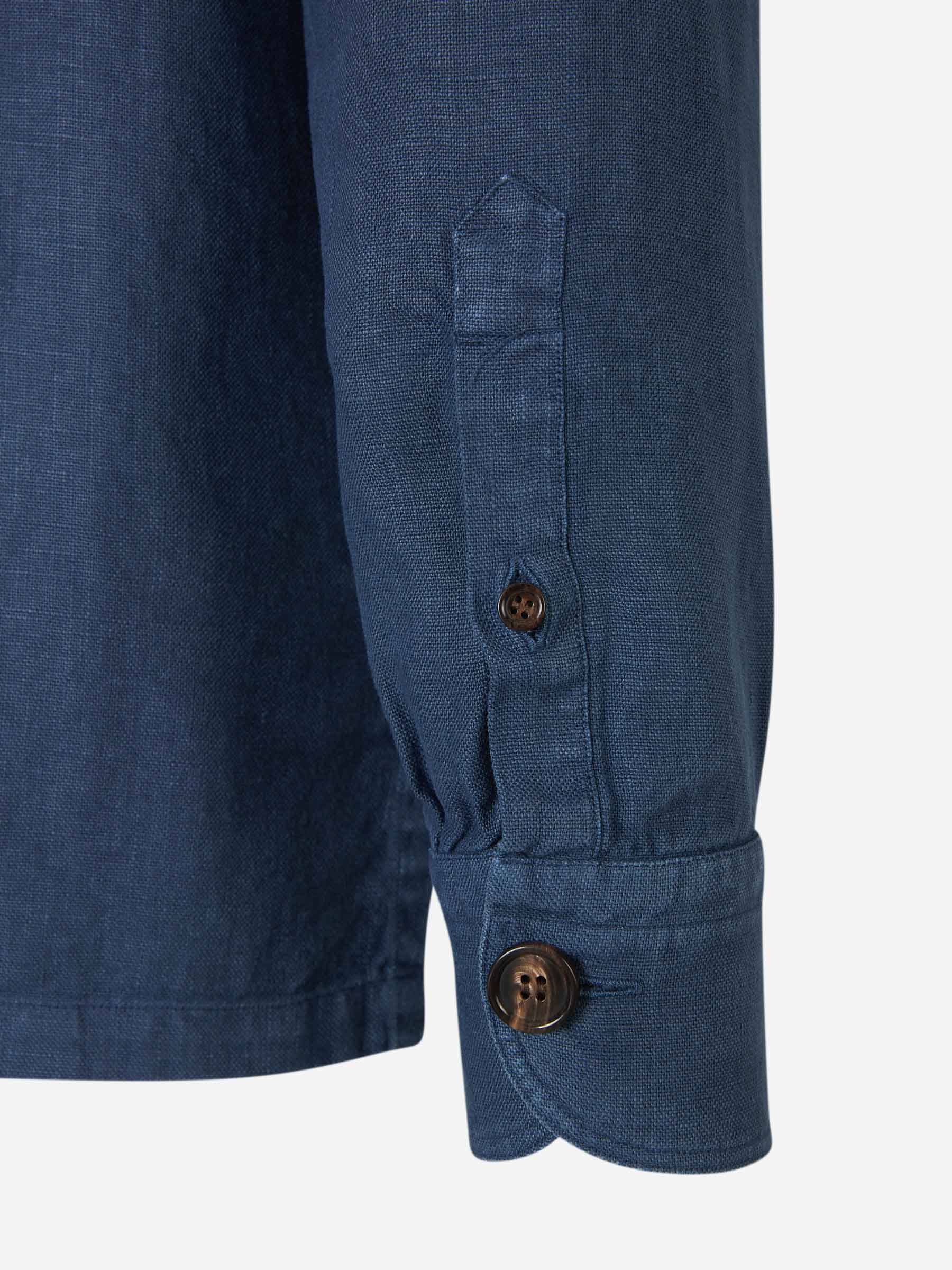 Outlet online Vincenzo di Ruggiero Hombre Cazadora Lino color Azul sku 512-002164 02 - Foto 6