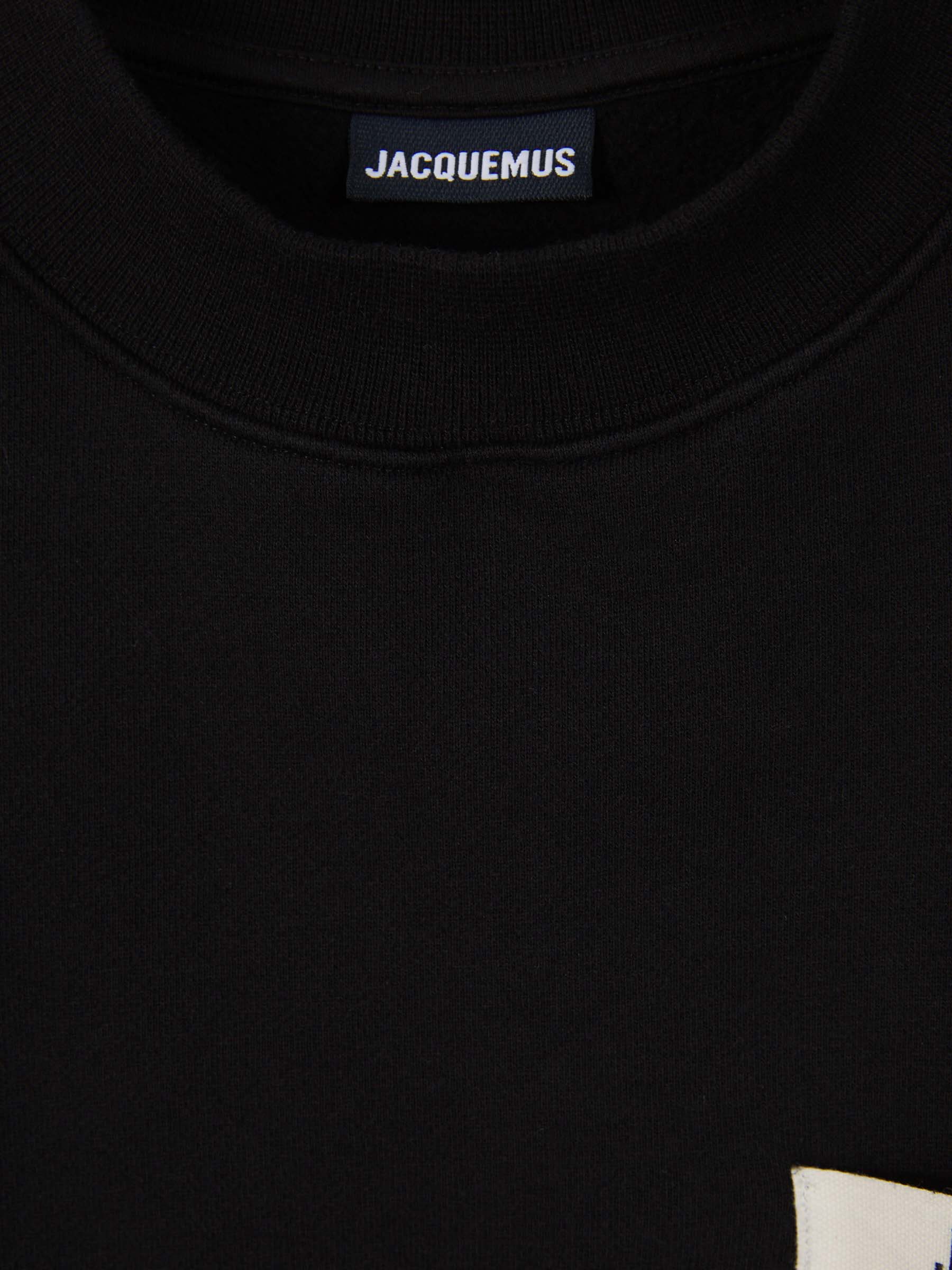 Jacquemus Sudadera Crewneck Logo color Negro sku 545-001563 02 - Foto 3