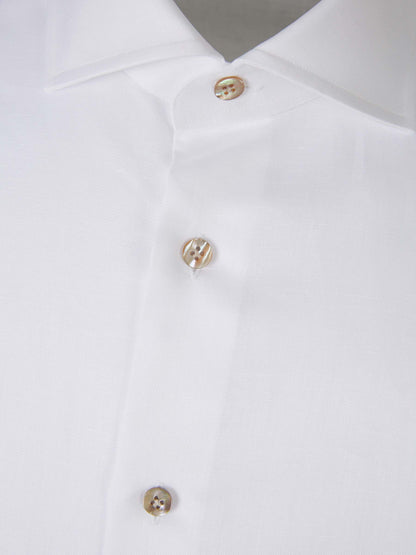 Outlet online Santa Eulalia Hombre Camisa Fil a Fil color Blanco sku 531-006243 01 - Foto 3