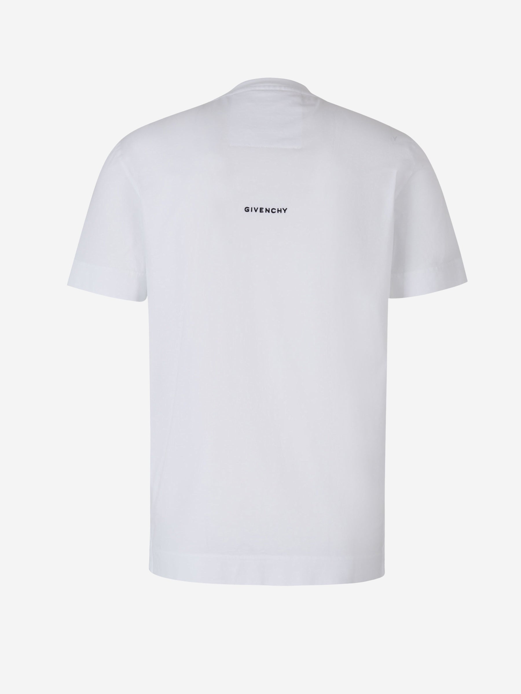 Outlet online Givenchy Hombre Camiseta Algodón Logo color Blanco sku 553-003761 02 - Foto 2