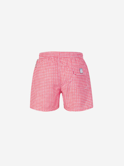Outlet online Fedeli Hombre Bañador Motivo Rayas color Rojo sku 561-001326 01 - Foto 2