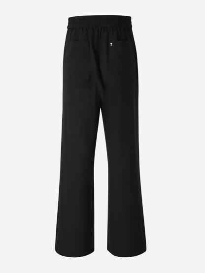 Outlet online Ami Paris Hombre Pantalones Crepé Algodón color Negro sku 521-002999 01 - Foto 2