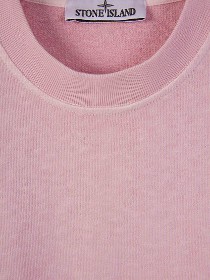 Outlet online Stone Island Hombre Sudadera Crewneck Algodón color Rosa Palo sku 545-001585 01 - Foto 3