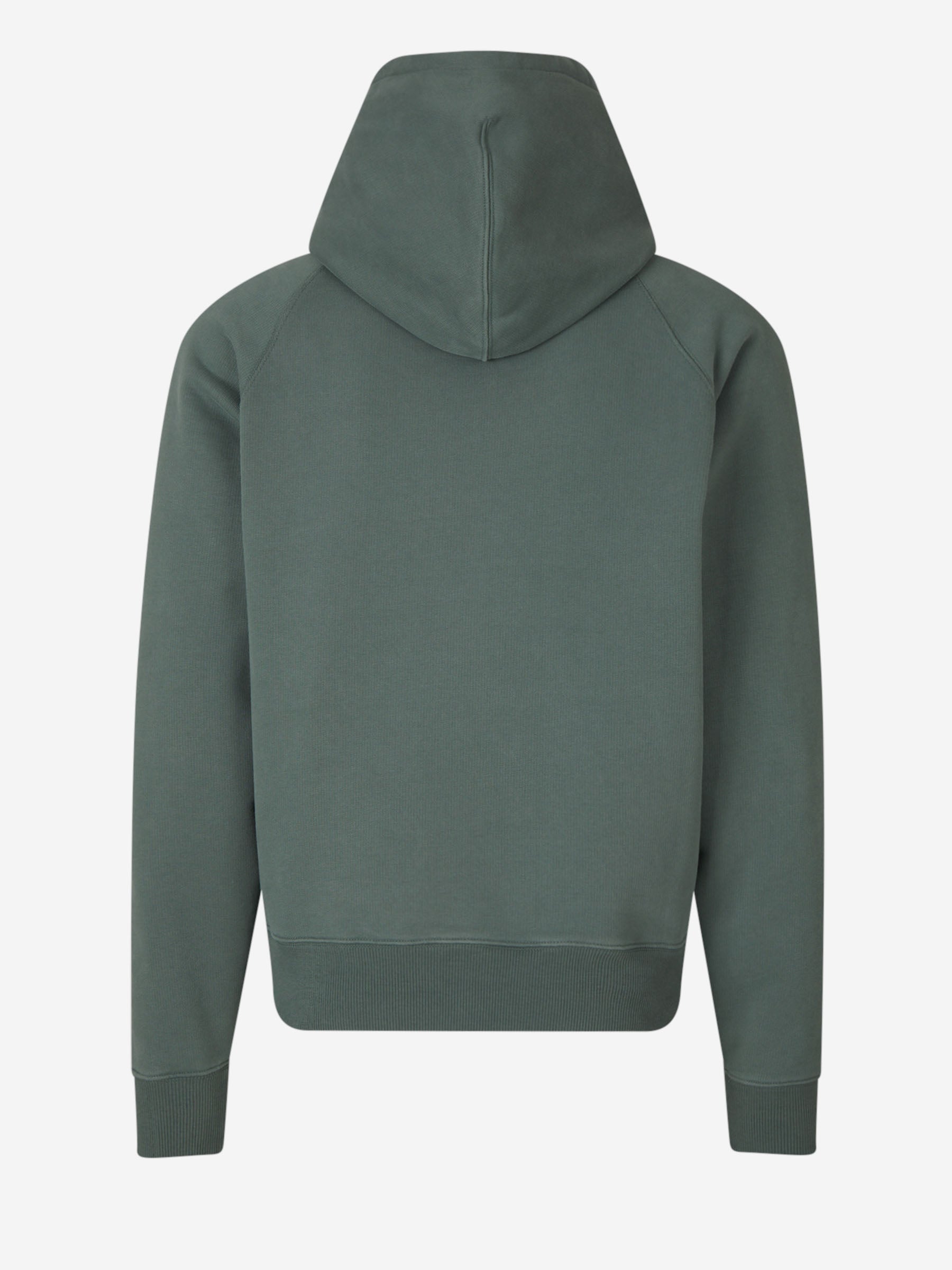 Outlet online Ami Paris Hombre Sudadera Capucha Algodón color Verde Oscuro sku 545-001667 01 - Foto 3