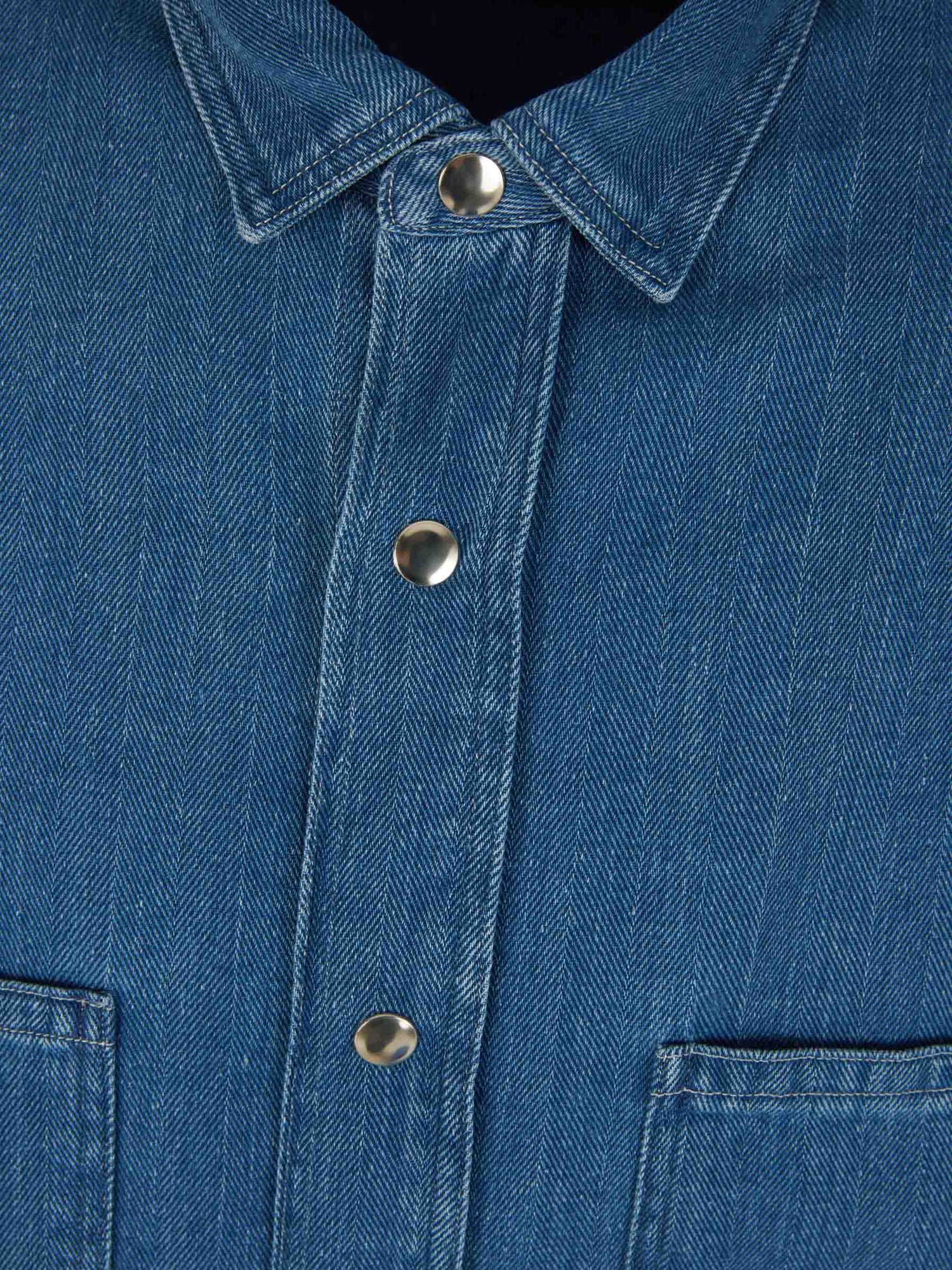 Outlet online Lardini Hombre Sobrecamisa Denim Algodón color Azul Denim sku 531-006230 01 - Foto 3