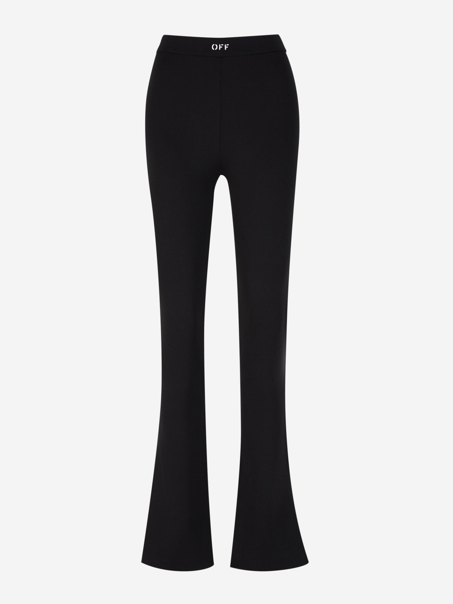 Outlet online Off-White Mujer Leggings Flare Logo color Negro sku 761-003419 01 - Foto 1